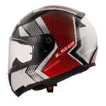LS2 RAPID 2 EXTRA BEYAZ-KIRMIZI KASK [M] - Görsel 4
