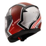 LS2 RAPID 2 EXTRA BEYAZ-KIRMIZI KASK [M] - Görsel 5
