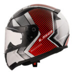 LS2 RAPID 2 EXTRA BEYAZ-KIRMIZI KASK [XXL] - Görsel 2