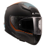 LS2 RAPID 2 EXTRA MAT GRİ-NEON TURUNCU KASK [XXL] - Görsel 6