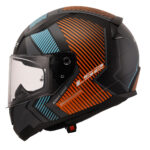 LS2 RAPID 2 EXTRA MAT GRİ-NEON TURUNCU KASK [XXXL] - Görsel 2