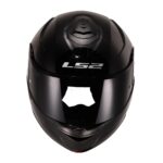 LS2 STROBE 2 SİYAH KASK [XS] - Görsel 2