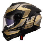 LS2 STREAM 2 ROAD MAT SİYAH-GOLD-GRİ KASK [XL] - Görsel 2