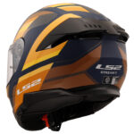 LS2 STREAM 2 VINTAGE MAT NAVY MAVİ-TURUNCU-KAHVERENGİ KASK [XXL] - Görsel 3