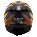 LS2 STREAM 2 VINTAGE MAT NAVY MAVİ-TURUNCU-KAHVERENGİ KASK [XXL] - Görsel 4