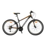 KRON VORTEX 4.0 - 24" MTB - 14' - 21 Vites - V.B. - Mat Siyah-Gri/Neon Turuncu  #KRN23-017