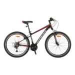 KRON VORTEX 4.0 - 24" MTB - 14' - 21 Vites - V.B. - Mat Siyah-Gri/Kırmızı  #KRN23-020