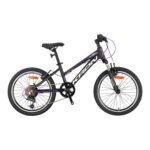 XC75 - 24" MTB LADY - 13 - 21 VİTES - V.B - MAT SİYAH - GRİ/MOR #KRN24-012