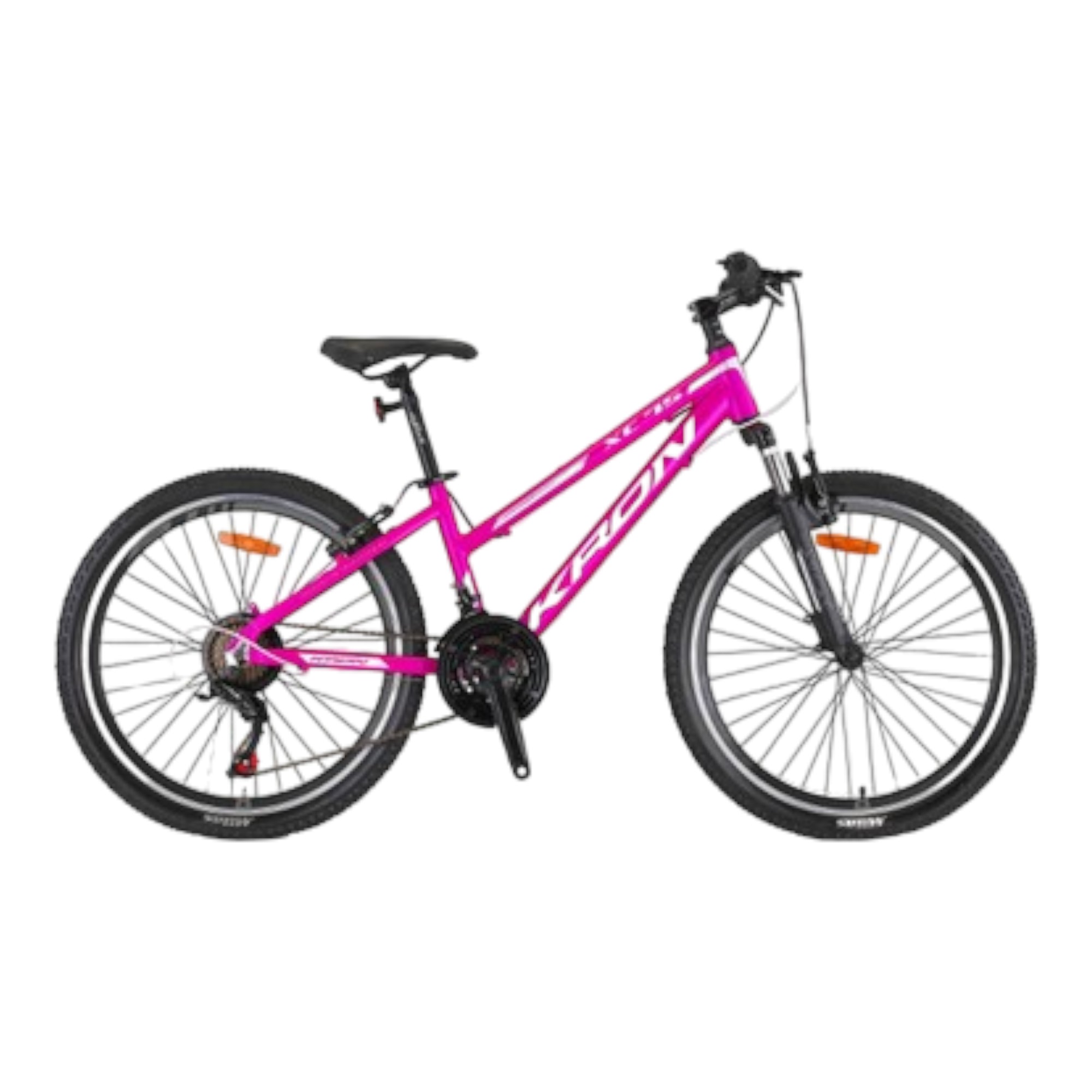 ST88629 XC75 - 24" MTB LADY - 13 - 21 VİTES - V.B - MAT SİYAH - GRİ/PEMBE #KRN24-013 - Görsel 1