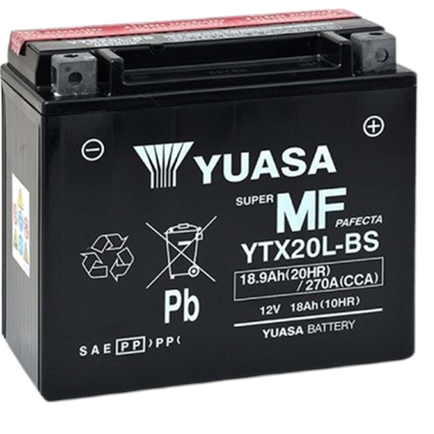 ST88678 YUASA YTX20LBS MOTOSİKLET AKÜSÜ #01708 - Görsel 1