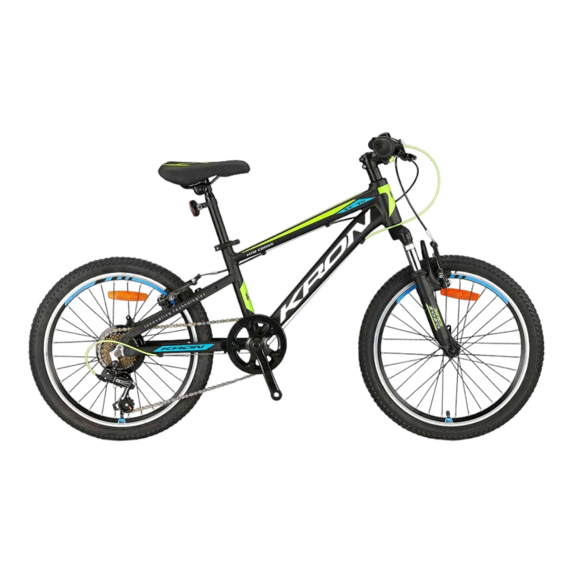 ST88716 XC75 - 20" MTB - 11 - 7 VİTES - V.B - MAT SİYAH - BEYAZ/NEON SARI/MAVİ #KRN24-005 - Görsel 1