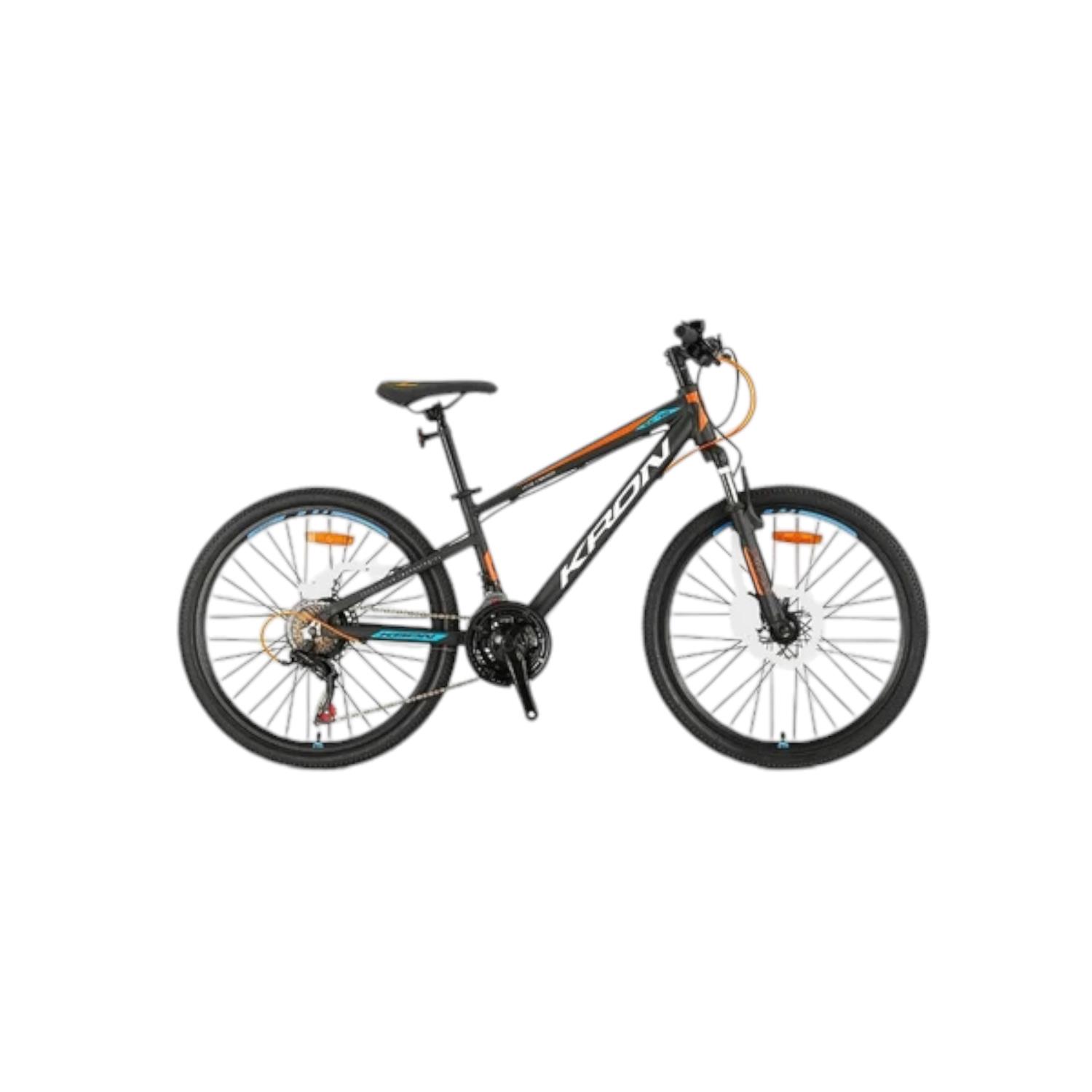 ST89254 XC75 - 24" MTB - 13 - 21 VİTES - M.DISC - MAT SİYAH - BEYAZ/NEON TURUNCU/MAVİ #KRN24-015 - Görsel 1