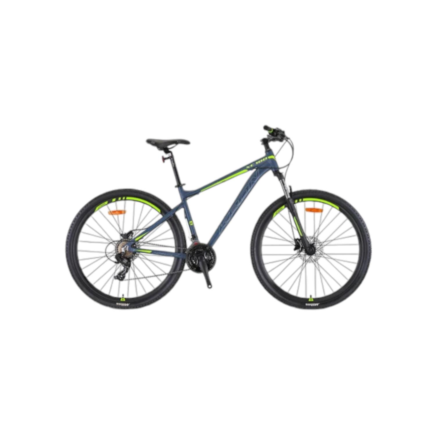 ST89379 KRON XC 100 - 29" MTB - 18' - 21 Vites - H.DISC - Mat Gri-Gri/Neon Sarı #KRN23-216 - Görsel 1