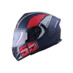 MOTOSİKLET KASK ÇENE AÇILIR 166 ECE BELGELİ - PARLAK SİYAH ARAC GRAFİK KIRMIZI #13015PSGK [S]