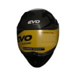EVO906 ÇENEDEN AÇILIR KASK VİZÖRLÜ PARLAK SİYAH -GRİ #KN90601PSG [XL] - Görsel 2
