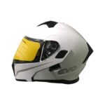 EVO906 ÇENEDEN AÇILIR KASK VİZÖRLÜ PARLAK BEYAZ #KN90601PB [XXL]