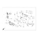 [HR125-DSH F0414 BY] GİDON ÜST KAPAK BEYAZ #HR125-DSH F0414 BY