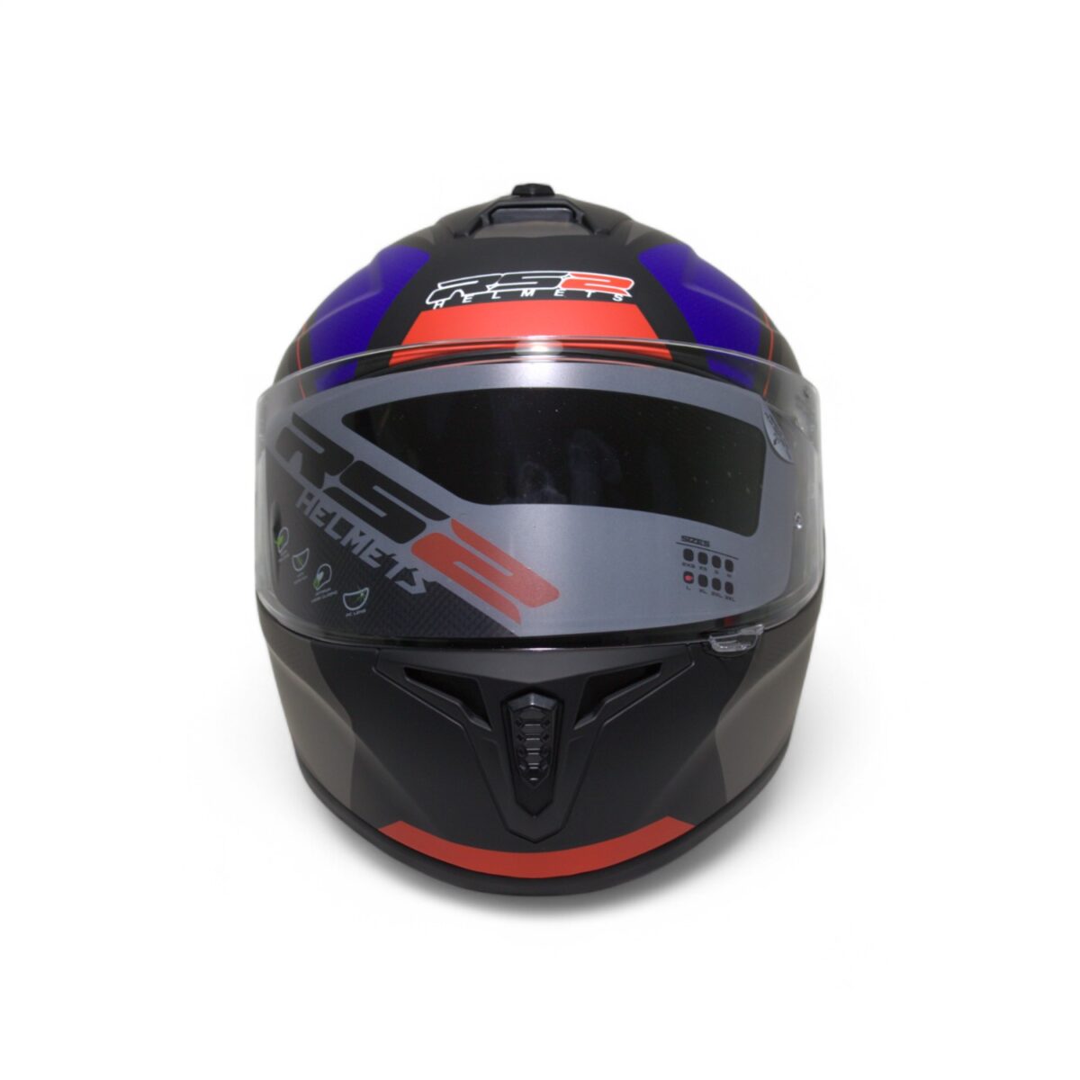 RS2 KAPALI KASK (GRİ/MAVİ/SİYAH/KIRMIZI) [L] #RS320 32002/6 - Görsel 2