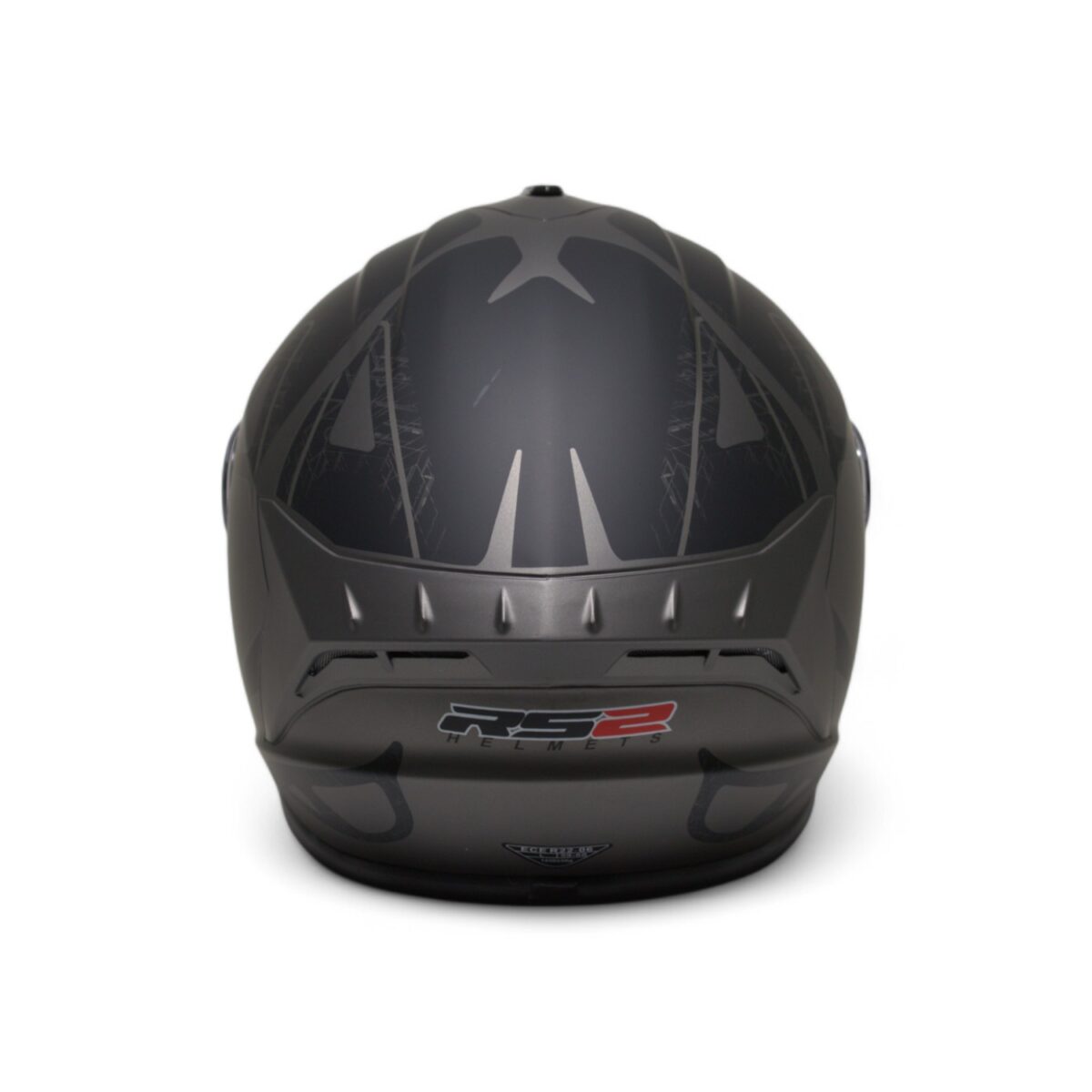 RS2 KAPALI KASK (MAT SİYAH/GRİ) [XL] #RS320 32005/2 - Görsel 3