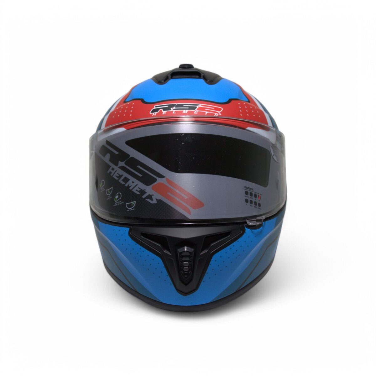RS2 KAPALI KASK (SİYAH/MAVİ/KIRMIZI) [M] #RS320 32010/1 - Görsel 2