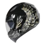 VRT - ÇENE AÇILIR VİZÖRLÜ KASK [MD808] [SİYAH - GOLD] [S] #57640