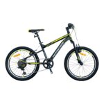 KRON VORTEX 4.0 - 20" MTB - 11' - 7 Vites - V.B. - Mat Siyah-Gri/Neon Sarı  #KRN25-001