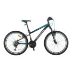 KRON VORTEX 4.0 - 26" MTB - 14' - 21 Vites - V.B. - Mat Siyah-Gri/Mavi  #KRN25-004