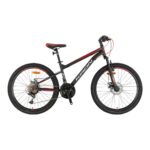 KRON VORTEX 4.0 - 26" MTB - 14' - 21 Vites - M.DISC - Mat Siyah-Gri/Kırmızı #KRN25-009