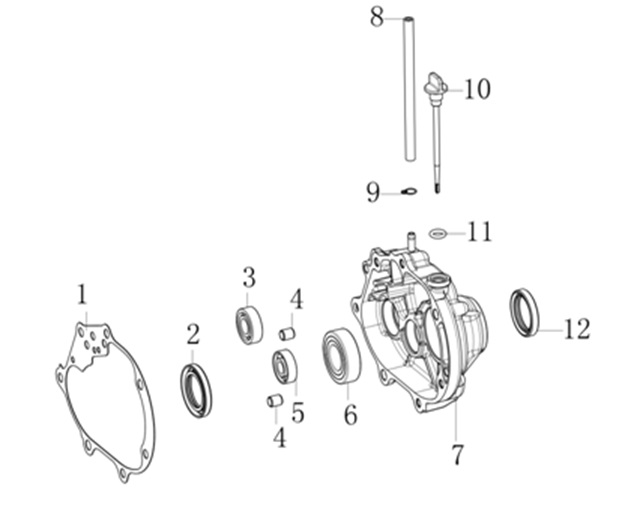 VOGE-110200021-0001-1-1 VOGE SR1 SCOOTER 125CC ŞANZIMAN KAPAK CONTASI (SR1 125) - Görsel 1