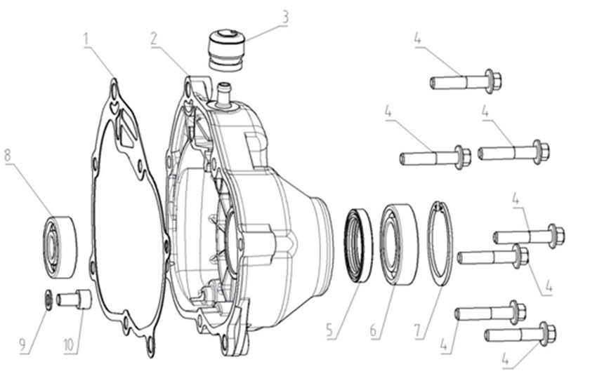 VOGE-111330013-0001-1 VOGE SR3 MAXI SCOOTER 250CC ŞANZIMAN YAĞ TAHLİYE KAPAĞI (SR3 250) - Görsel 1