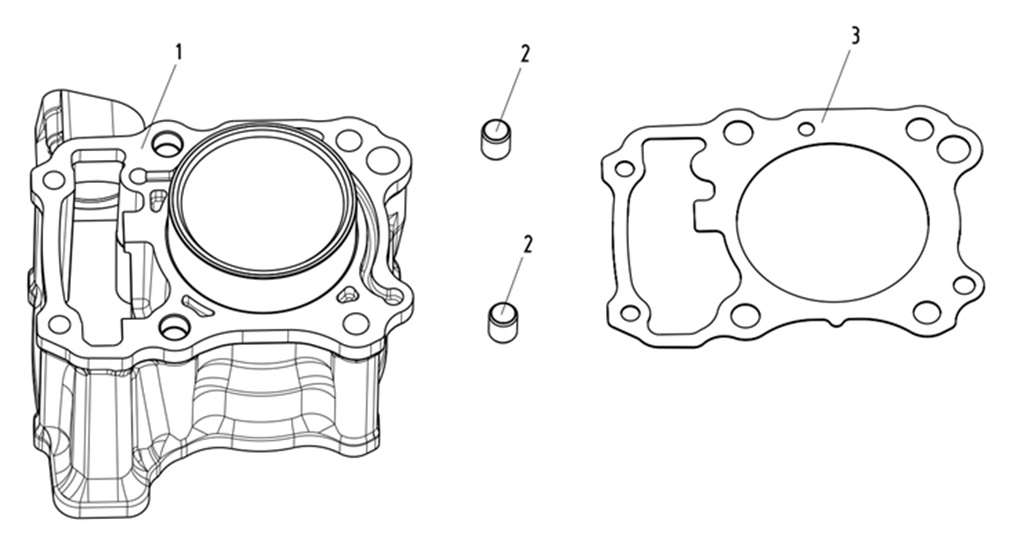 VOGE-120050121-0001-1 VOGE R125 STREET BIKE 125CC SİLİNDİR ALT CONTA (VOGE R125) - Görsel 1