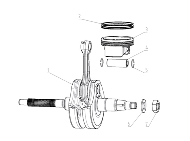 VOGE-130070303-0001-1-1 VOGE SR3 MAXI SCOOTER 250CC PİSTON PİM SEKMANI (SR3 250) - Görsel 1