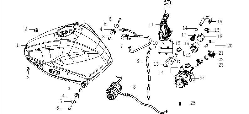 VOGE-170010035-0001-4-1 VOGE 250RR RACING 250CC ENJEKSİYON KARBÜRATÖR SET (VOGE 250 RR) - Görsel 1