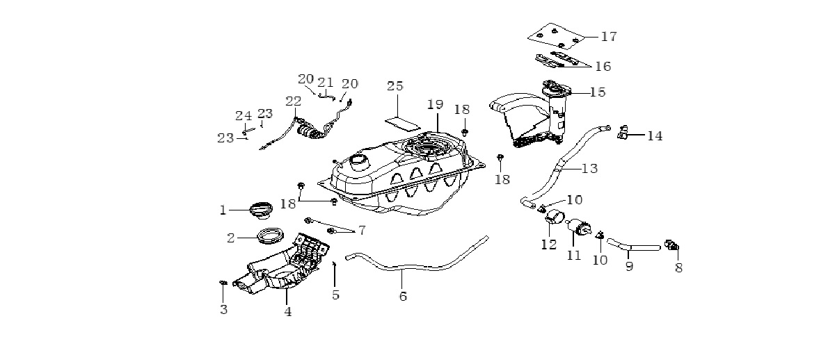 VOGE-170870192-0001-1 VOGE SR1 SCOOTER 125CC YAKIT DEPO KAPAK (SR1 125) - Görsel 1