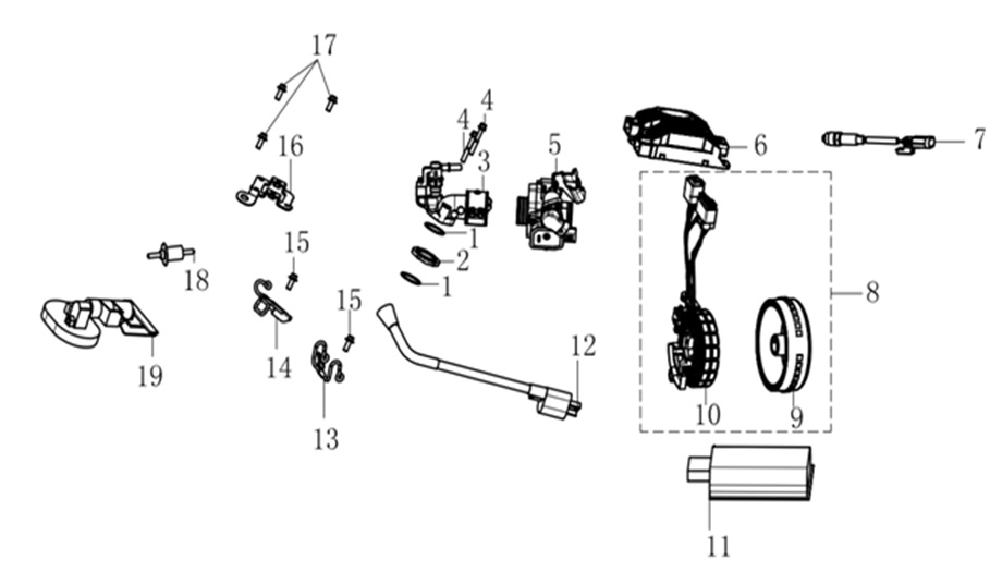 VOGE-172810094-0001-1 VOGE SR1 SCOOTER 125CC RADYATÖR KORUYUCU KAPAK (SR1 125) - Görsel 1