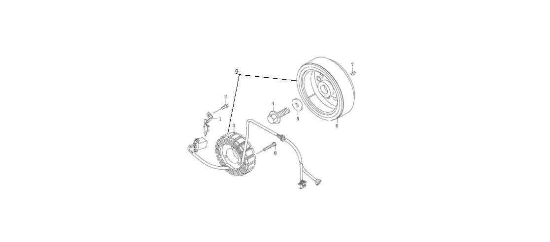VOGE-270010364-0003-1-1 VOGE 300R STREET BIKE 300CC STATÖR VOLANT SET (VOGE 300R) - Görsel 1