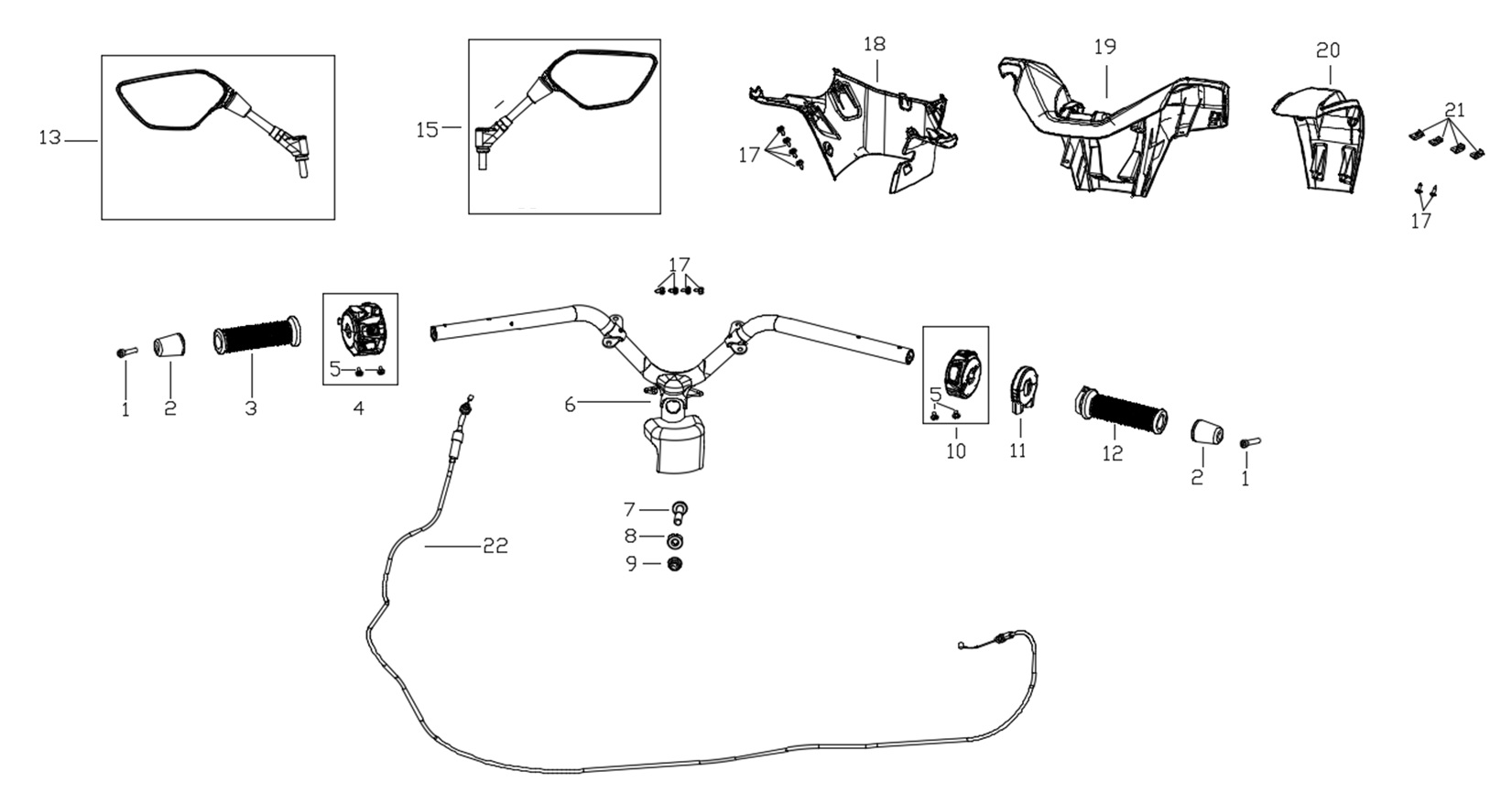 VOGE-271590596-0001-1 VOGE SR3 MAXI SCOOTER 250CC DÜĞME BUTONU SAĞ (SR3 250) - Görsel 1