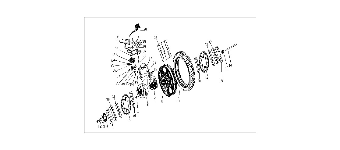 VOGE-290020658-0006-1 VOGE 300R STREET BIKE 300CC ÖN JANT (VOGE 300R) - Görsel 1