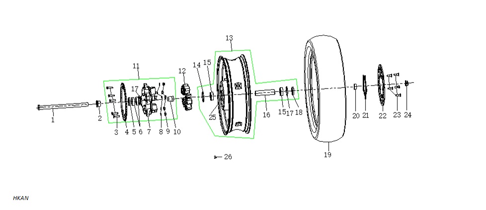 VOGE-290380299-0001-1 VOGE RR525 RACING 500CC ARKA ZİNCİR DİŞLİSİ (VOGE 525 RR) - Görsel 1
