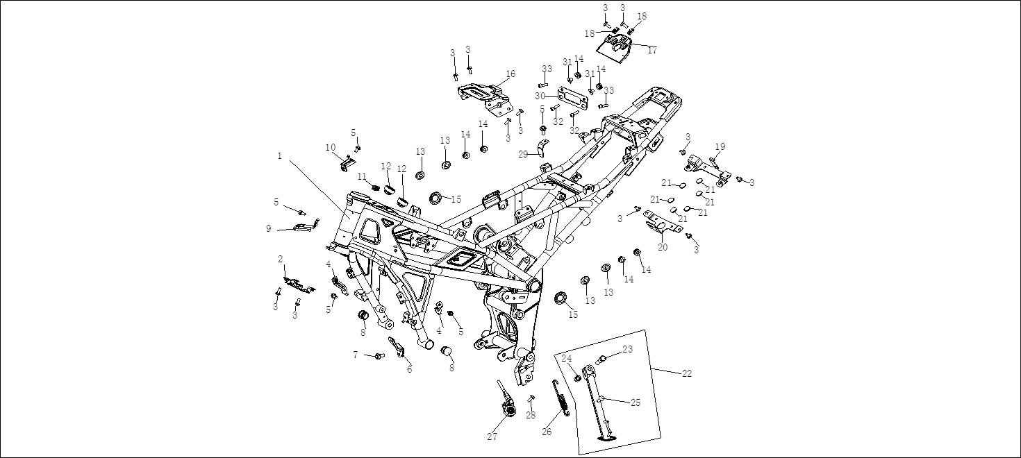 VOGE-300440168-0001-1 VOGE R125 STREET BIKE 125CC SU TANK BRAKET (VOGE R125) - Görsel 1