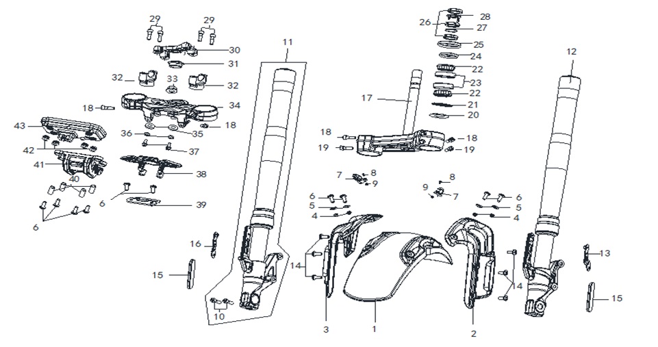 VOGE-310450763-0001-1 VOGE 500AC STREET BIKE 500CC ÖN AMORTİSÖR SOL (VOGE 500 AC) - Görsel 1