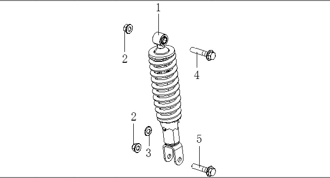 VOGE-310790635-0001-1 VOGE 250RR RACING 250CC ARKA AMÖRTİSÖR (VOGE 250 RR) - Görsel 1