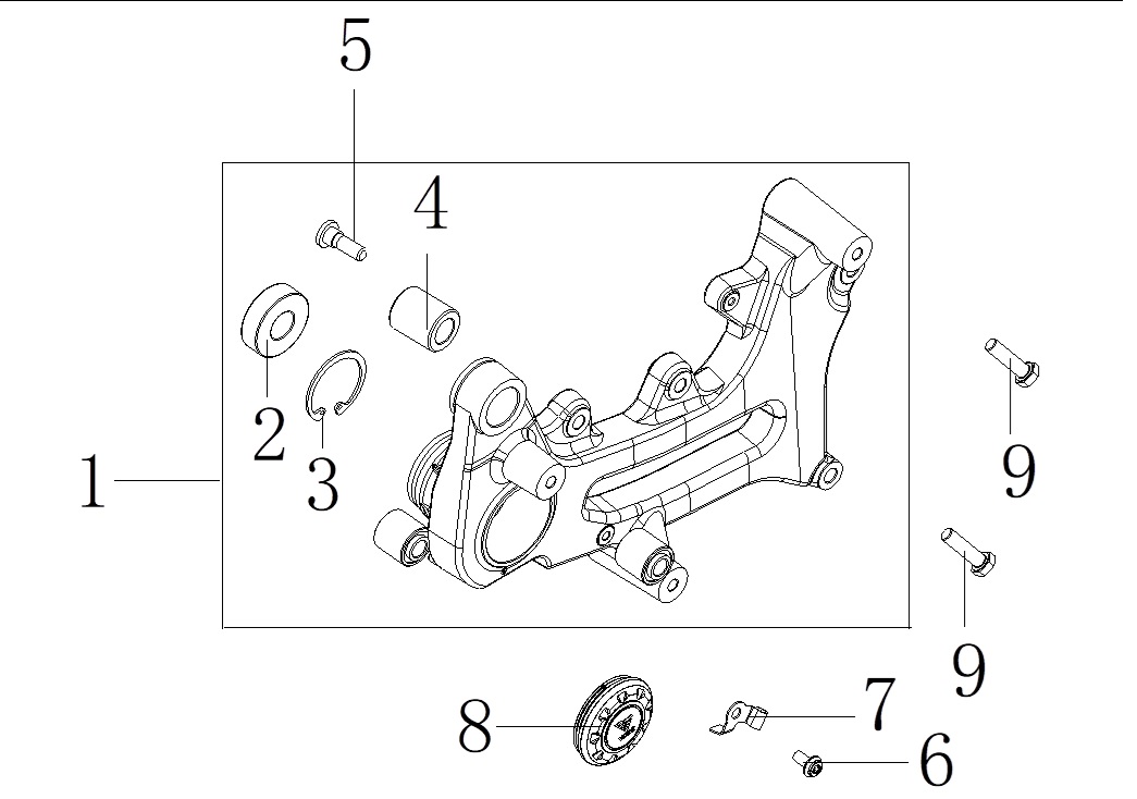 VOGE-311100043-0001-1 VOGE SR3 MAXI SCOOTER 250CC EGZOZ BAĞLANTI DEMİRİ DEKOR KAPAK (SR3 250) - Görsel 1