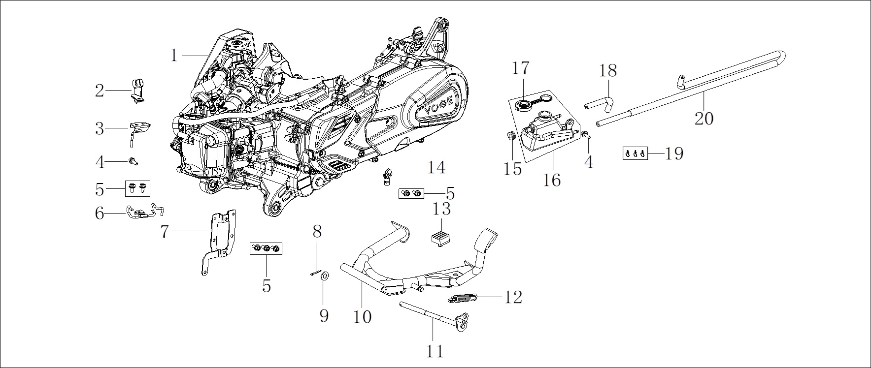 VOGE-311970506-0001-1 VOGE SR1 SCOOTER 125CC ORTA SEHPA (SR1 ADV) - Görsel 1