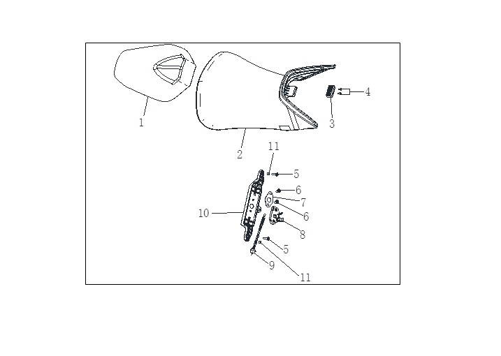 VOGE-330030097-0001-1 VOGE RR525 RACING 500CC KOLTUK TAKOZU (VOGE 525DSX) - Görsel 1