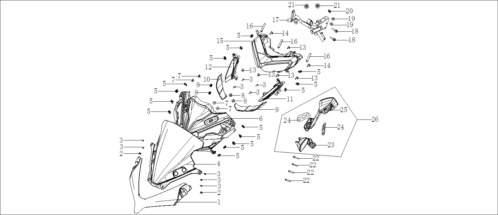 VOGE-341430760-0007-1 VOGE 250RR RACING 250CC ÖN FAR GRENAJI (VOGE 250 RR) - Görsel 1