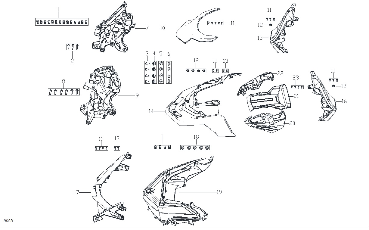 VOGE-341450057-0001-1 VOGE SR3 MAXI SCOOTER 250CC ÖN PANEL (SR3 250) - Görsel 1