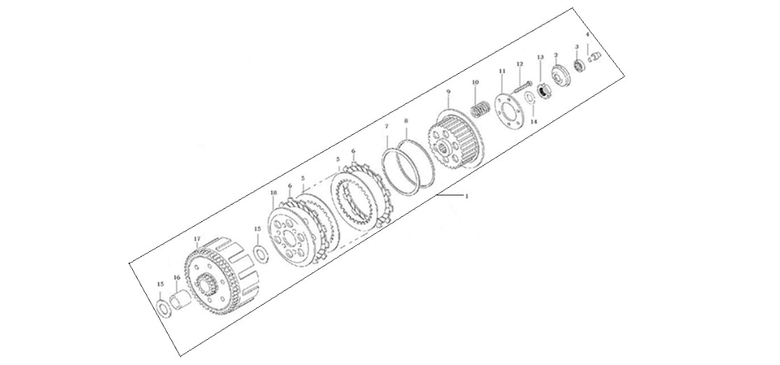 VOGE-500280333-0006-1-1 VOGE 300R STREET BIKE 300CC DEBRİYAJ BALATASI SET (VOGE 300R) - Görsel 1