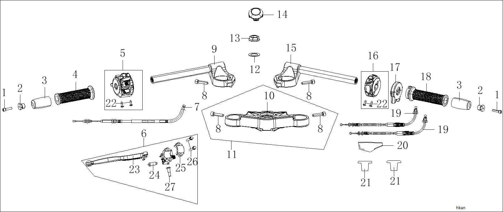 VOGE-501860030-0001-1 VOGE 250RR RACING 250CC ÖN ÇATAL ÜST KULE (VOGE 250 RR) - Görsel 1