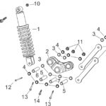 YUKİ GP1 TARO 250CC RACING ARKA AMORTİSÖR BRAKETİ (GP-1 TARO 250R)
